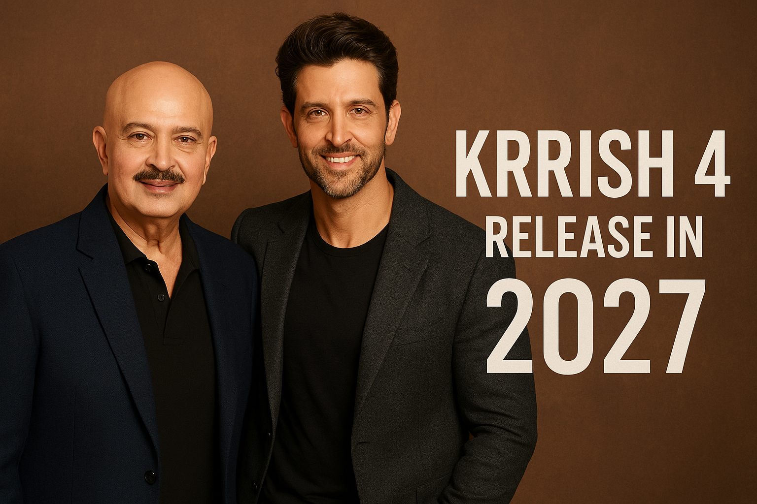 Rakesh Roshan and Hrithik Roshan promoting Krrish 4, 2027 Bollywood superhero film