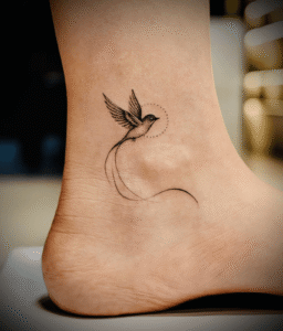 "Kriti Sanon leg tattoo flying bird design shared on Instagram"